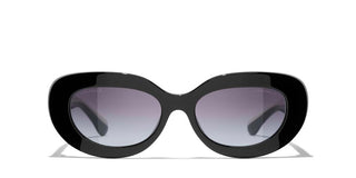 CHANEL CH 5562B women Black Oval Sunglasses