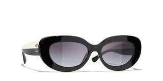 CHANEL CH 5562B women Black Oval Sunglasses