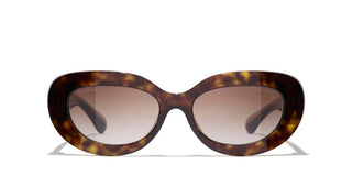 CHANEL CH 5562B women Havana Oval Sunglasses