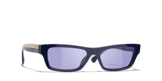 CHANEL CH 5564B women Blue Rectangle Sunglasses