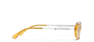CHANEL CH 5565 women Yellow Oval Sunglasses