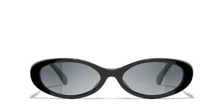 CHANEL CH 5565 women Black Oval Sunglasses