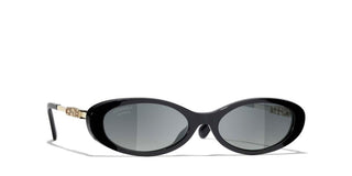 CHANEL CH 5565 women Black Oval Sunglasses