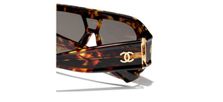 CHANEL CH 5568 women Havana Pilot Sunglasses