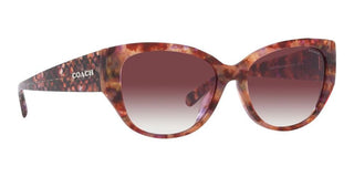 Coach CH 563 HC 8362U women Brown Geometric Sunglasses