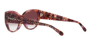 Coach CH 563 HC 8362U women Brown Geometric Sunglasses
