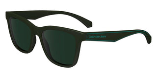 Calvin Klein Jeans Ckj24301s Unisex Green Squared Sunglasses