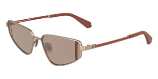 Calvin Klein Jeans Ckj25200s Women Rose Gold Geometric Sunglasses