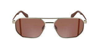 Calvin Klein Jeans Ckj25202s Unisex Gold Geometric Sunglasses