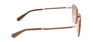 Calvin Klein Jeans Ckj25207s Unisex Gold Geometric Sunglasses