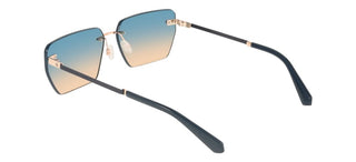 Calvin Klein Jeans Ckj25207s Unisex Gold Geometric Sunglasses