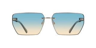 Calvin Klein Jeans Ckj25207s Unisex Gold Geometric Sunglasses