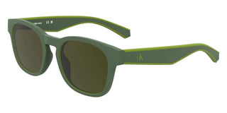 Calvin Klein Jeans Ckj25300s Men Green Geometric Sunglasses