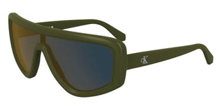 Calvin Klein Jeans Ckj25605s Unisex Green Shield Sunglasses