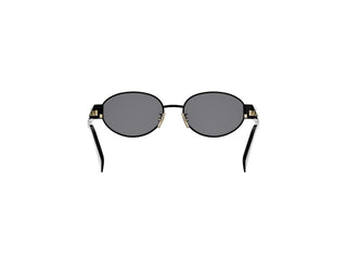 CELINE Metal Triomphe CL40235U women Black Oval Sunglasses