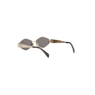CELINE Triomphe CL40254U women Gold Geometric Sunglasses