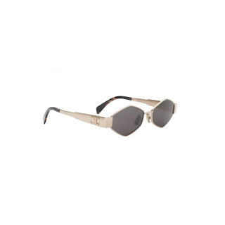 CELINE Triomphe CL40254U women Gold Geometric Sunglasses