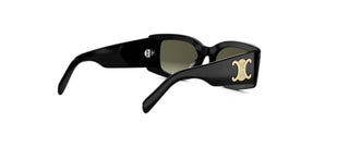 CELINE Maxi Triomphe CL40282U women Black Rectangle Sunglasses