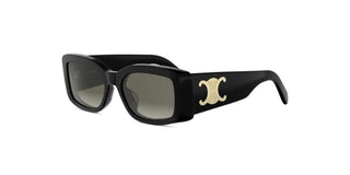 CELINE Maxi Triomphe CL40282U women Black Rectangle Sunglasses