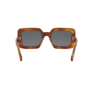 CELINE Triomphe CL40304U women Havana Squared Sunglasses