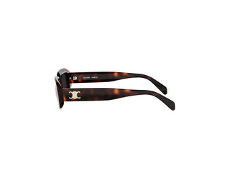 CELINE Triomphe CL40335I unisex Havana Rectangle Sunglasses