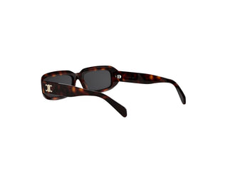 CELINE Triomphe CL40335I unisex Havana Rectangle Sunglasses