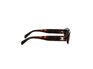 CELINE Triomphe CL40335I unisex Havana Rectangle Sunglasses