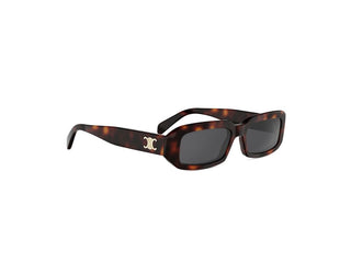 CELINE Triomphe CL40335I unisex Havana Rectangle Sunglasses