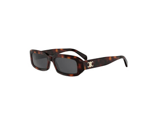 CELINE Triomphe CL40335I unisex Havana Rectangle Sunglasses
