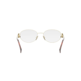 Celine Metal Triomphe Cl50140u Women Gold Oval Eyeglasses