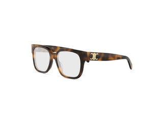 CELINE Triomphe CL50172I women Havana Squared Eyeglasses