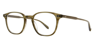 GARRETT LEIGHT CLARK unisex Green Squared Eyeglasses