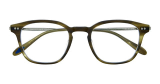 GARRETT LEIGHT CLARK J unisex Havana Squared Eyeglasses