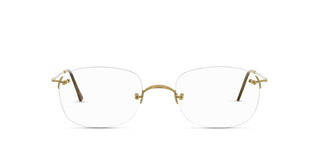 Lunor Classic Anatomic M Unisex Gold Geometric Eyeglasses