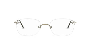 Lunor Classic Anatomic M Unisex Silver Geometric Eyeglasses