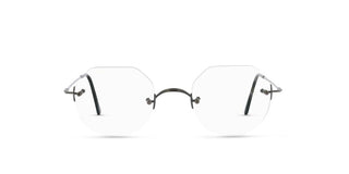 Lunor Classic Crown Panto Unisex Silver Geometric Eyeglasses