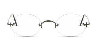 Lunor Classic Oval M Unisex Silver Oval Eyeglasses