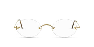 Lunor CLASSIC OVAL M unisex Gold Oval Eyeglasses