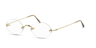 Lunor CLASSIC OVAL M unisex Gold Oval Eyeglasses