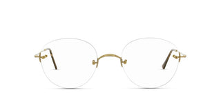 Lunor CLASSIC PANATOMIC unisex Gold Oval Eyeglasses