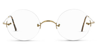 Lunor Classic Rund Unisex Gold Round Eyeglasses