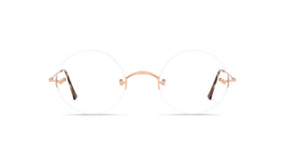 Lunor CLASSIC RUND unisex Rose gold Round Eyeglasses