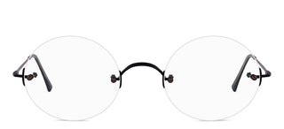 Lunor Classic Rund Unisex Black Round Eyeglasses