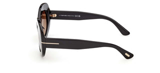 Tom Ford CLAUDETTE-02 FT 1346 unisex Black Oval Sunglasses