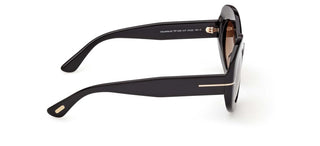 Tom Ford CLAUDETTE-02 FT 1346 unisex Black Oval Sunglasses