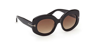 Tom Ford CLAUDETTE-02 FT 1346 unisex Black Oval Sunglasses