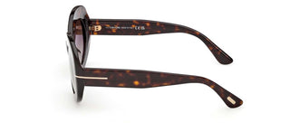 Tom Ford CLAUDETTE-02 FT 1346 unisex Havana Oval Sunglasses