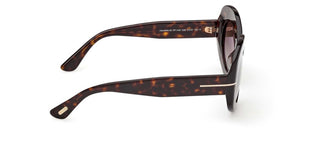 Tom Ford CLAUDETTE-02 FT 1346 unisex Havana Oval Sunglasses