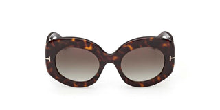 Tom Ford CLAUDETTE-02 FT 1346 unisex Havana Oval Sunglasses