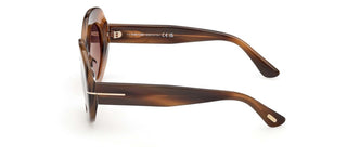 Tom Ford CLAUDETTE-02 FT 1346 unisex Havana Oval Sunglasses